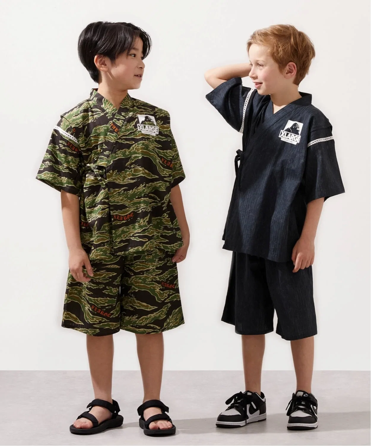 Детское кимоно с принтом OG Gorilla XLARGE KIDS, Charcoal — фото 2