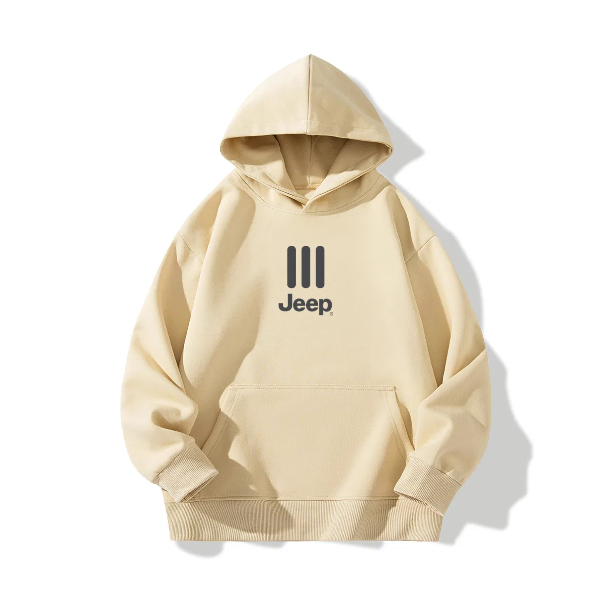 Детский свитшот с капюшоном утепленный Jeep, Light Apricot