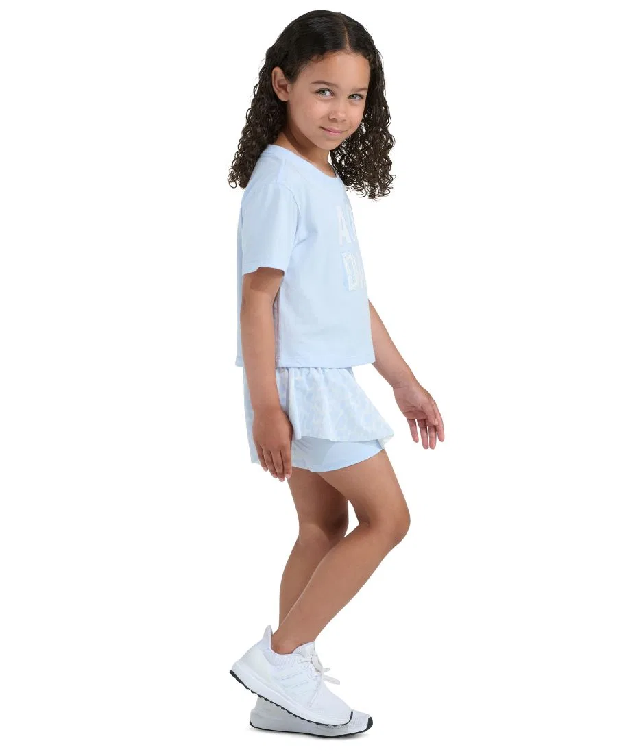 Комплект из футболки и шорт с принтом adidas, Light Blue — фото 3
