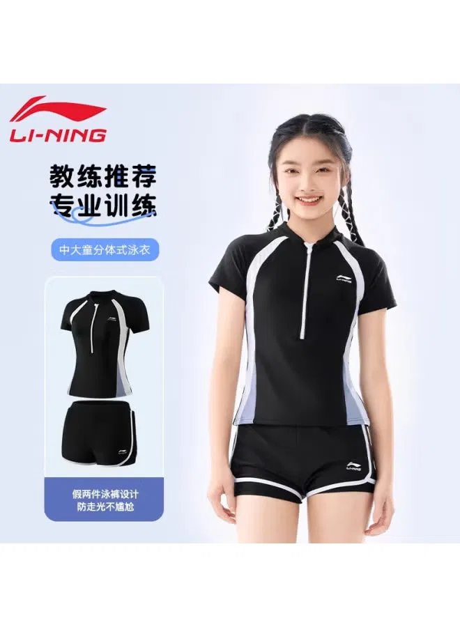 Купальный комплект для девочек с защитой от солнца Li-Ning