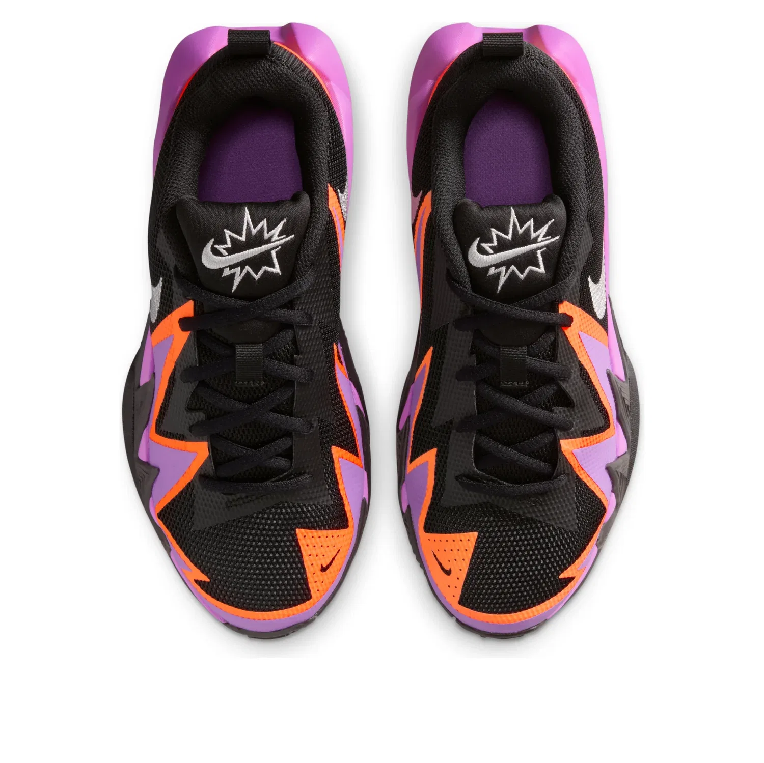 Детские кроссовки с текстильным верхом ST Dynamite 'Black Bright Violet Total Orange' Nike, Black/Bright Violet/Total Orange — фото 2