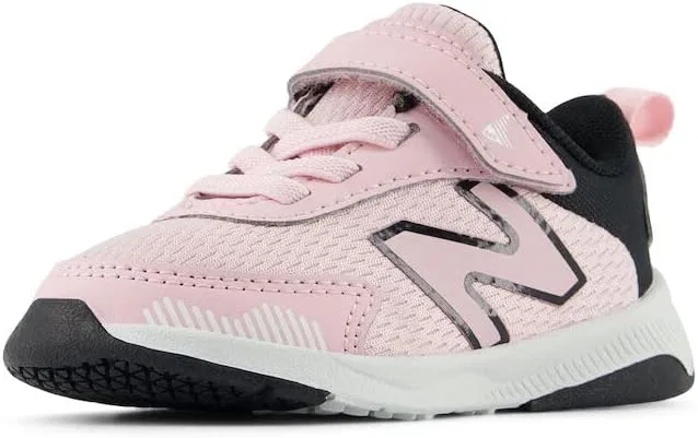Детские кроссовки для мальчиков с бунги-шнуровкой New Balance, Mid Century Pink/Black