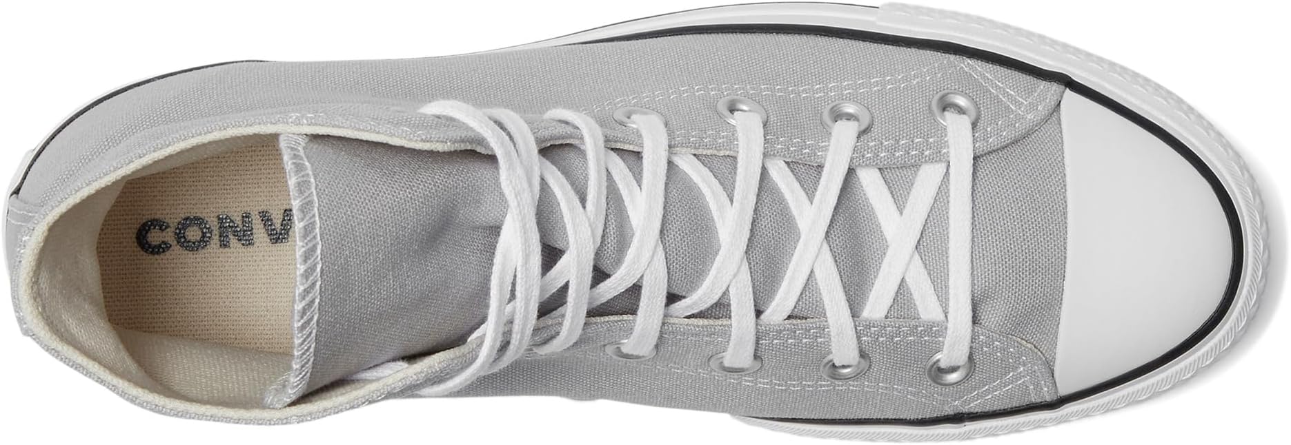 Кроссовки Converse Chuck Taylor All Star Lift Platform - Hi, цвет Grey Area/White/Black — фото 2