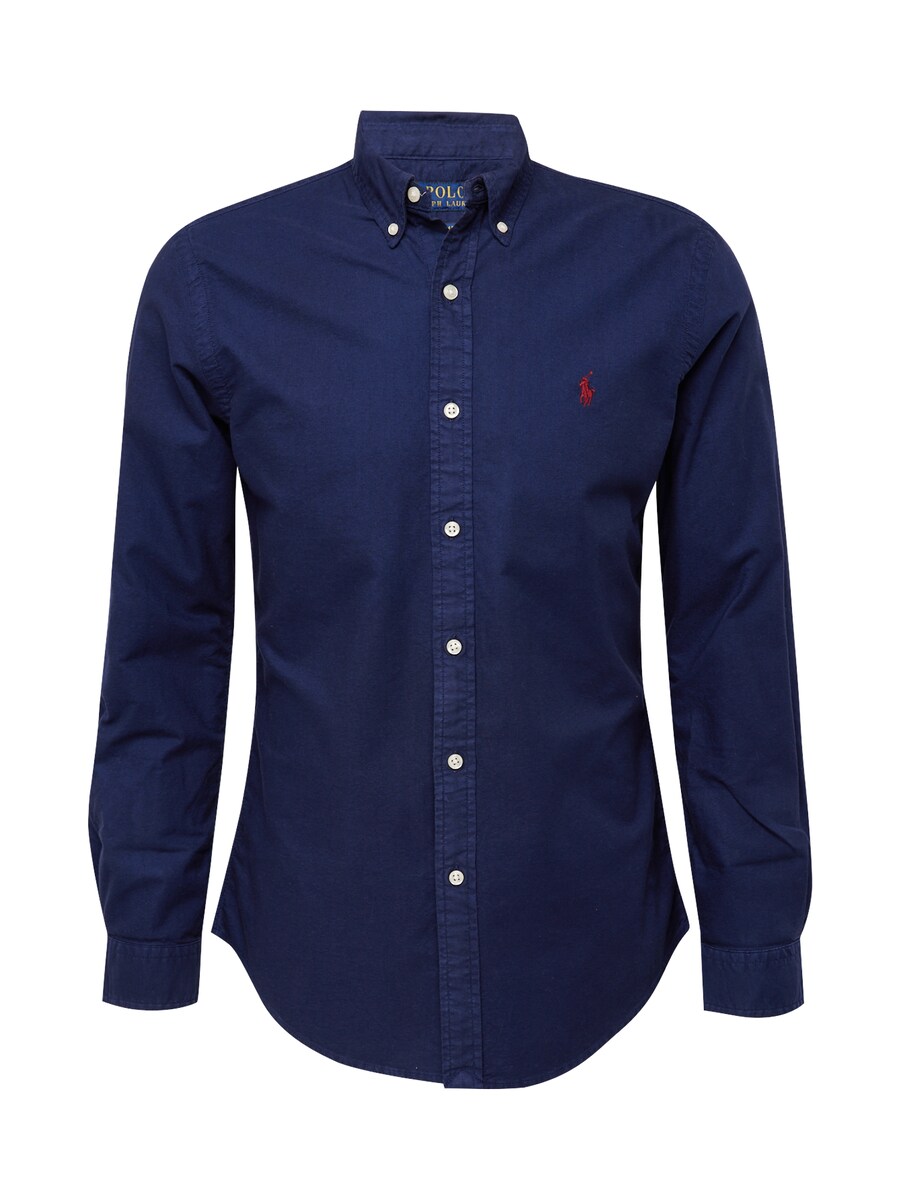 

Повседневная рубашка Polo Ralph Lauren Slim fit Button Up Shirt, темно-синий