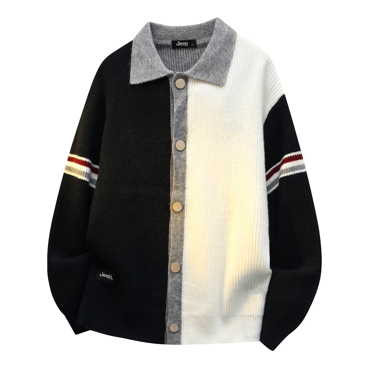 Детский свитер с отложным воротником Jeep Leisure Collection, Black