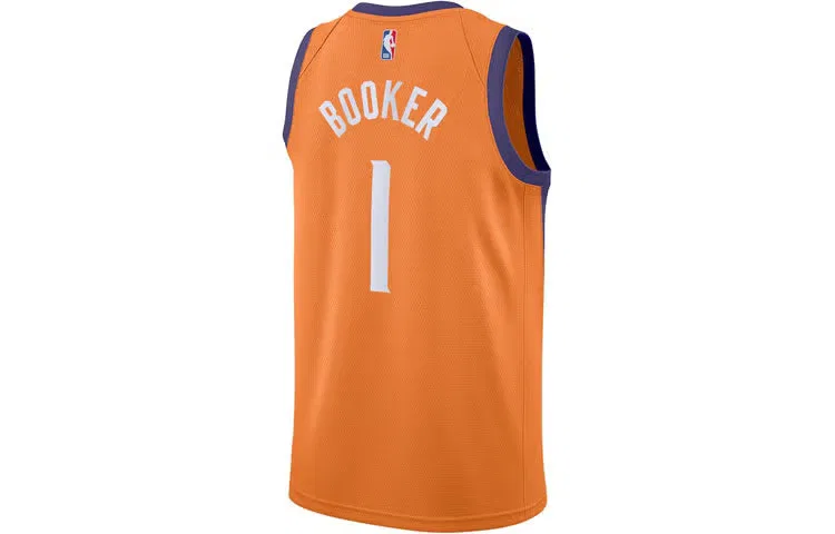 Джерси баскетбольное с принтом Devin Booker 1 Jordan, оранжевый