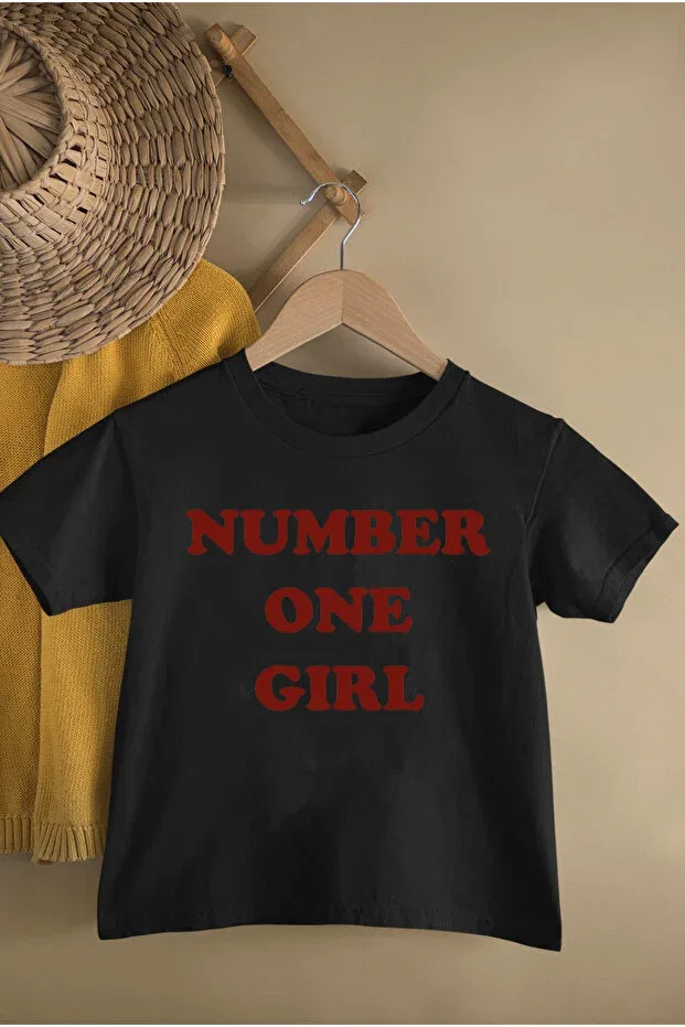 Детская футболка для девочек с принтом Blackpink Rose One Number Girl Magors, Black-2
