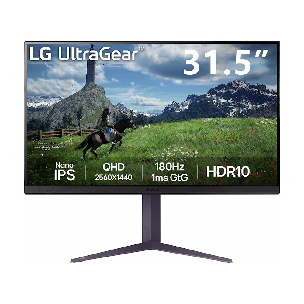 

Игровой монитор LG UltraGear 32GS85Q, 31.5", 2560x1440, 180 Гц, Nano IPS, Черный