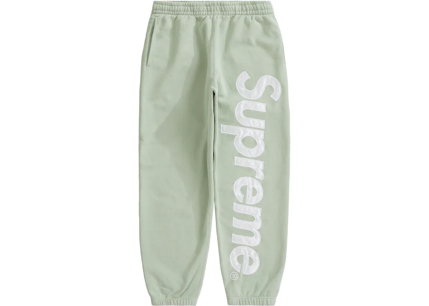 Мужские спортивные штаны с сатиновой аппликацией Supreme Sweatpant, Mint