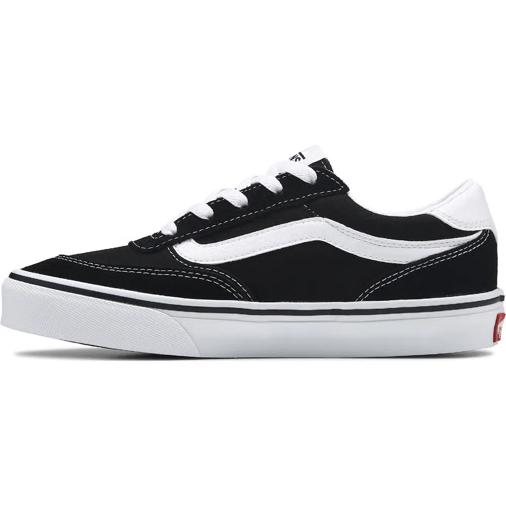 Детские низкие кроссовки Brooklyn Vans, Black/White — фото 3