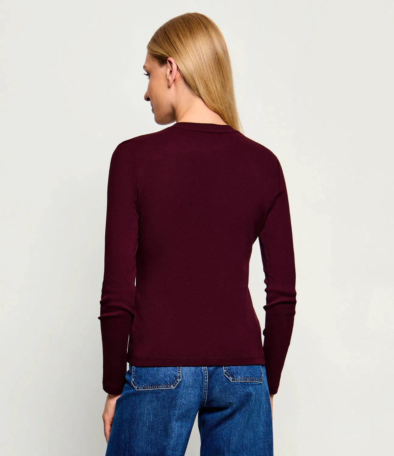 Блузка с длинным рукавом Cody Tommy Hilfiger, Bordeaux — фото 3