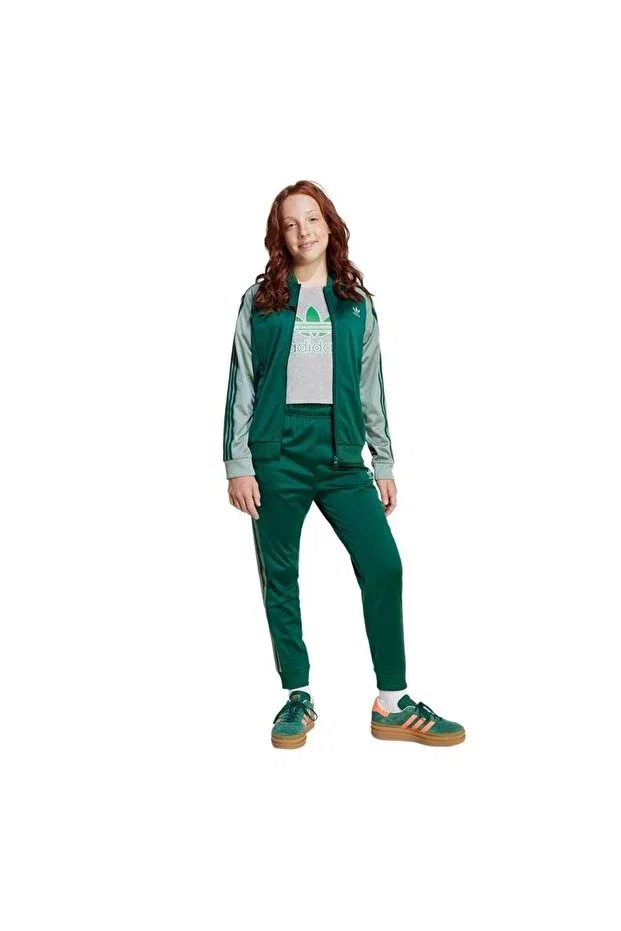 Детская куртка для девочек джинсовая с принтом Adidas, Green — фото 3
