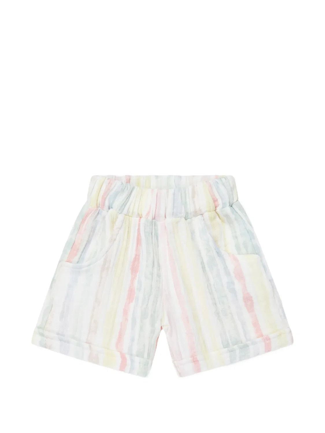 Комплект из топа и шортов в полоску Tiffany Kids, белый — фото 4