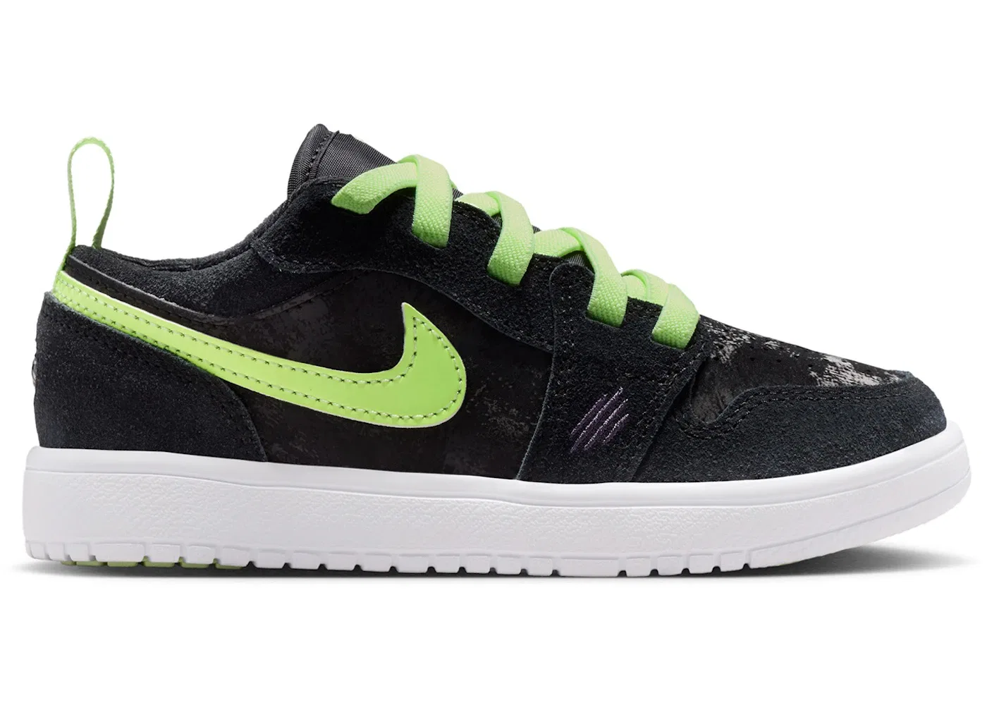 Детские кроссовки Lifestyle с низким профилем Jordan 1 Low ALT Inner Beast (PS) Jordan, Color: Black/Dark Raisin/White/Barely Volt