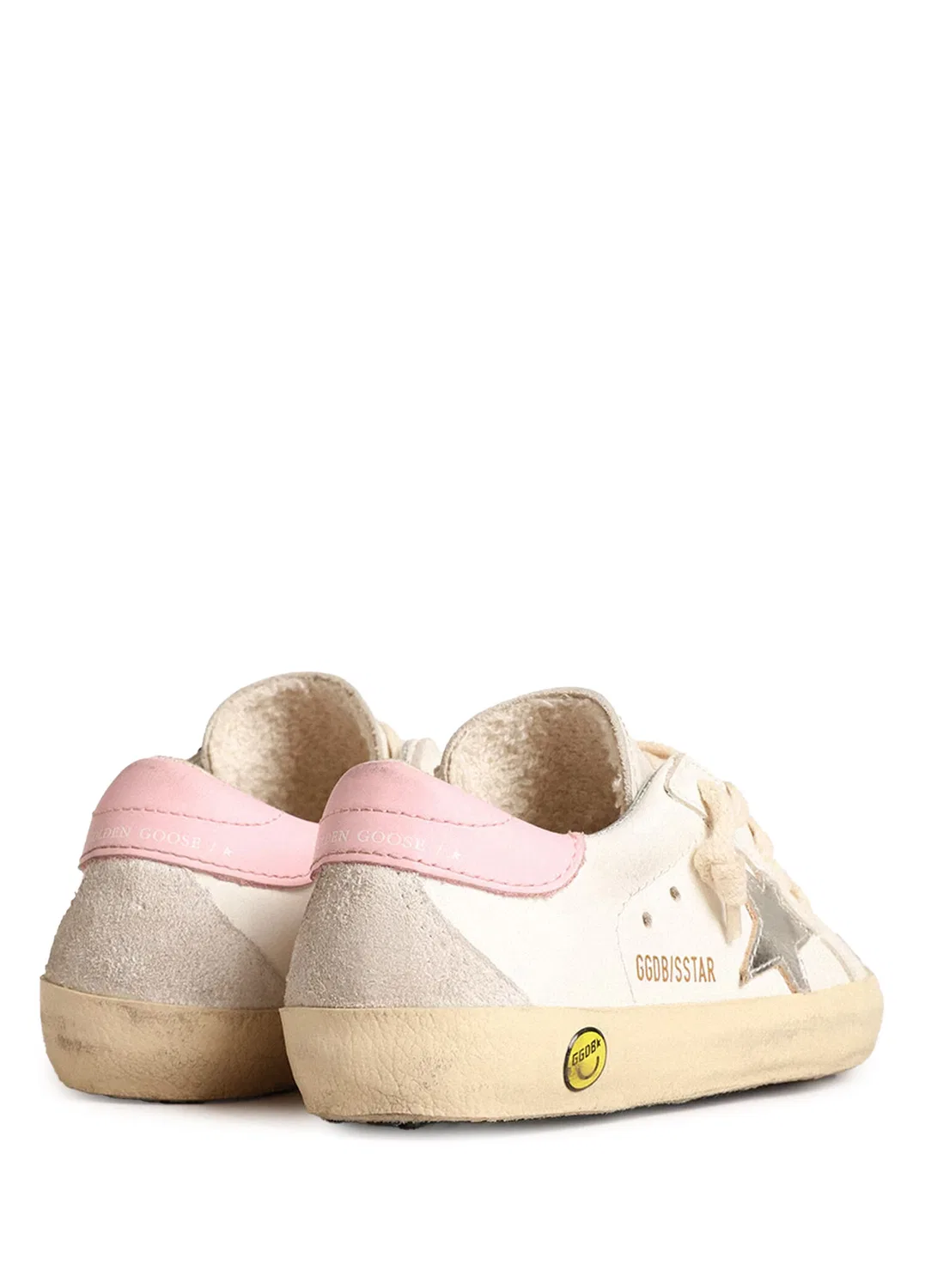 Кроссовки детские Golden Goose Super Star, Pink-White — фото 4