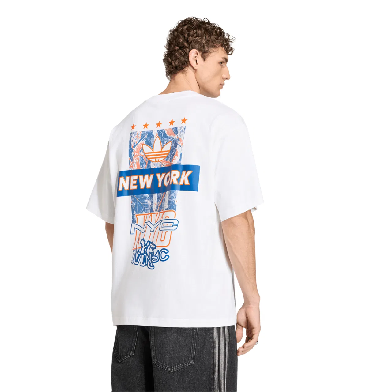 Футболка мужская Host City Adidas, цвет White/Collegiate Royal — фото 2
