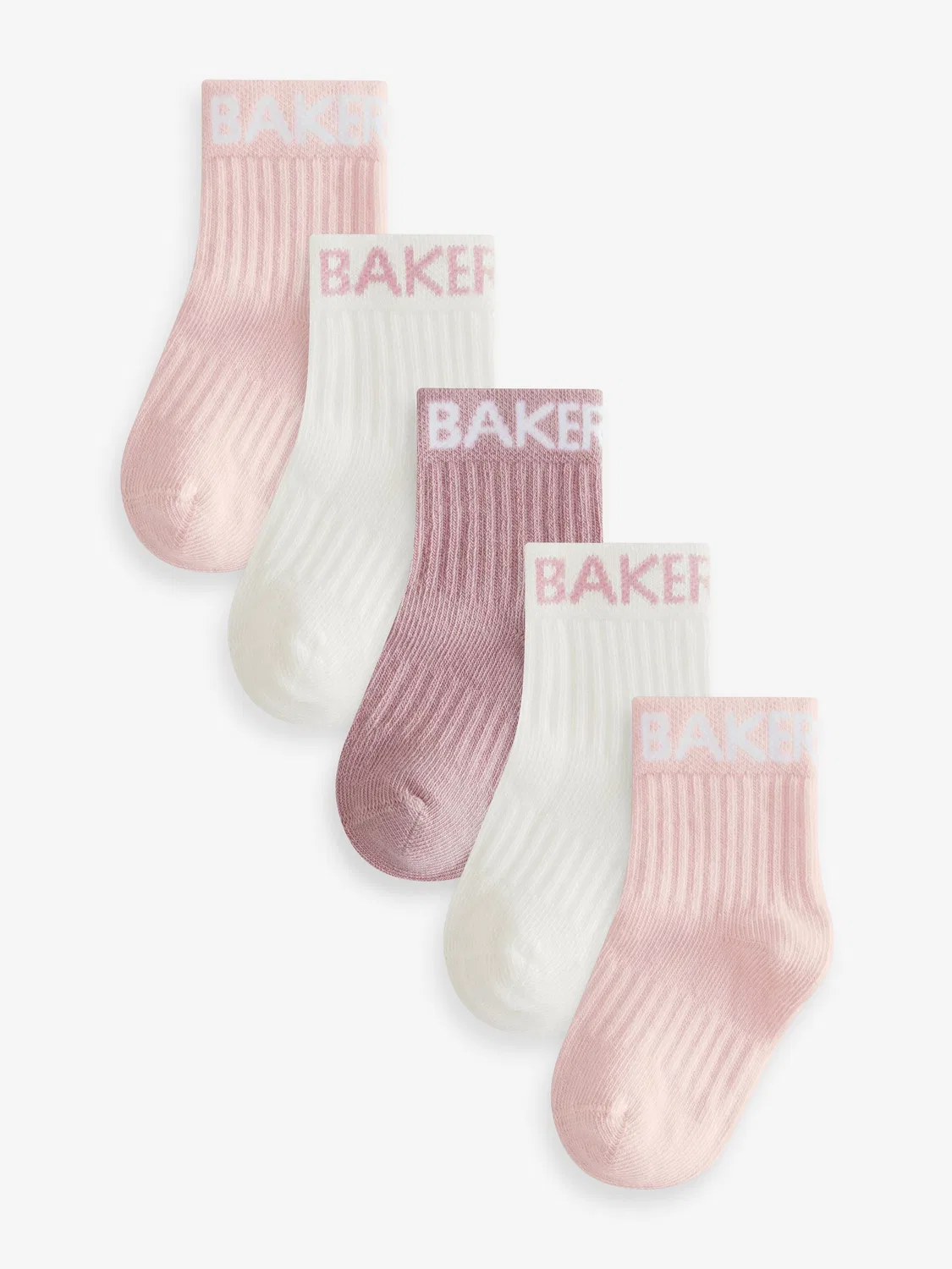 Носки 5 пар, ribbed Baker by Ted Baker, мультиколор