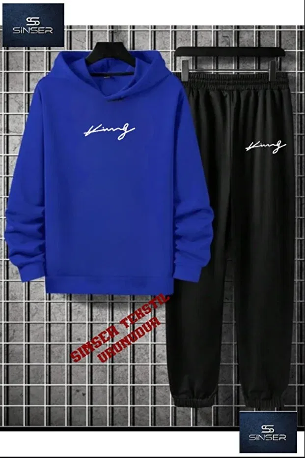 Детский спортивный комплект для девочек с принтом Imza King Ss Sinser, Blue/Silver