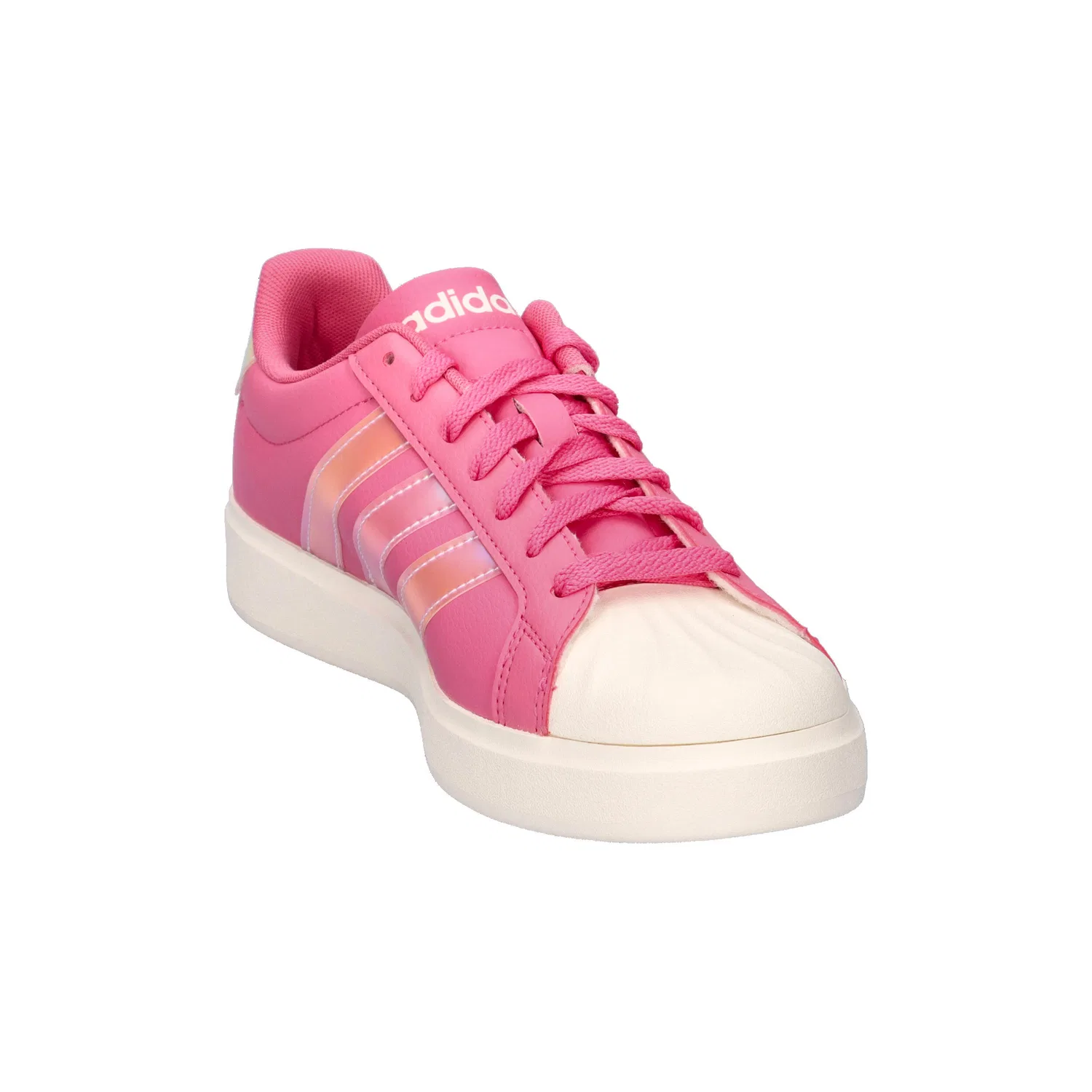 Детские кроссовки с мыском из резины Streettalk J Adidas, Rosa Weiss — фото 2