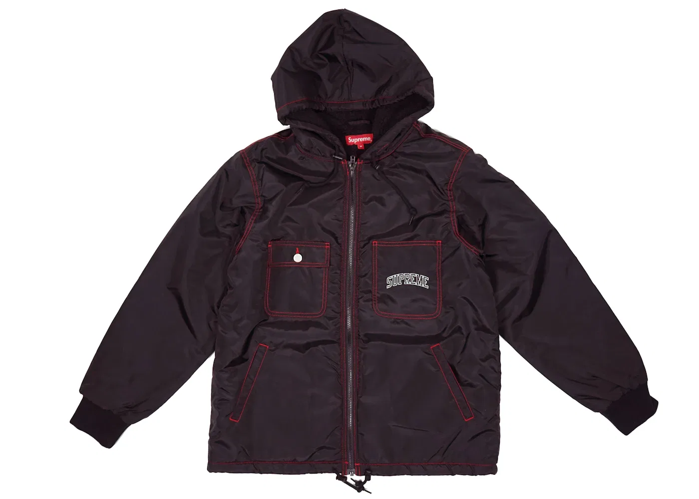Мужская куртка с начесом на подкладке Supreme Jacket, Black