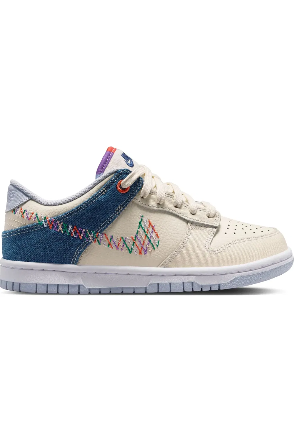 Кроссовки детские баскетбольные Dunk Low Nike, 022 Sftprl/Mltclr — фото 2