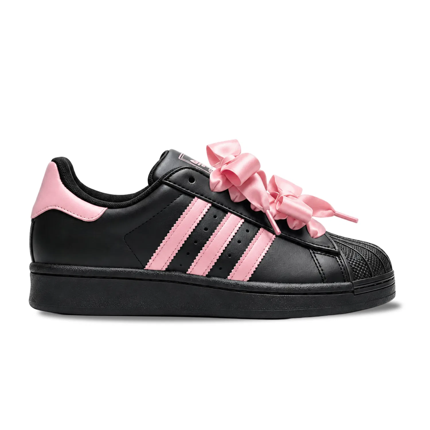 Детские кроссовки для скейтбординга с ракушечным мыском Adidas Originals SUPERSTAR, Black — фото 3