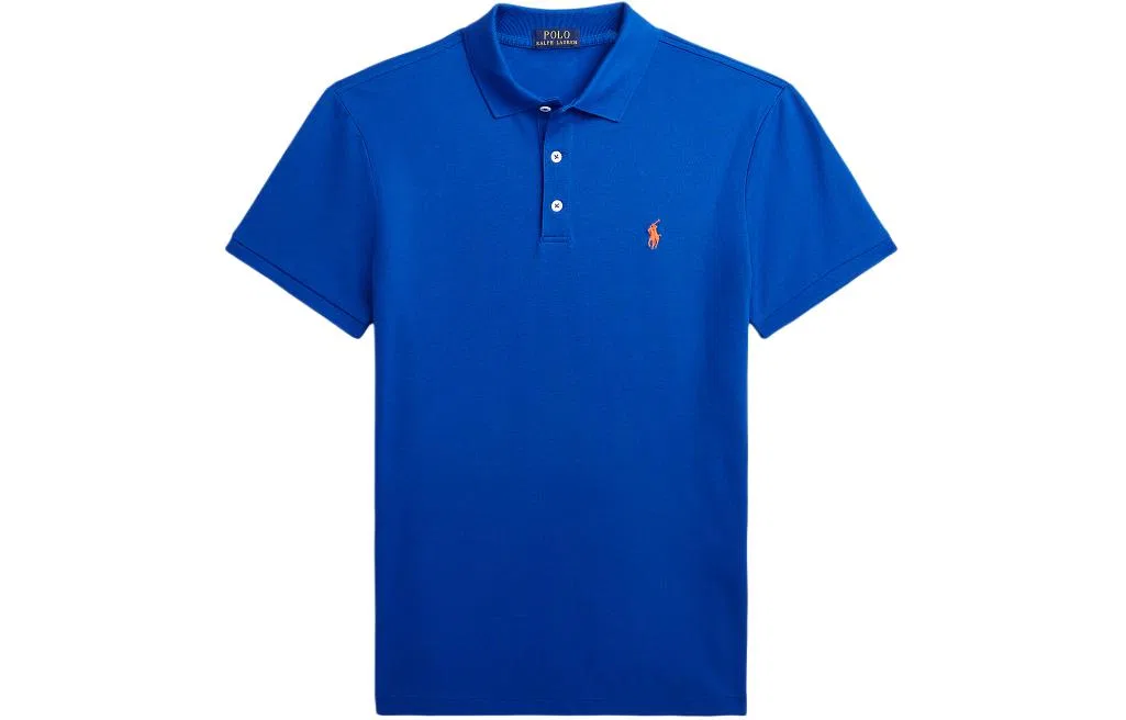 Мужское поло с коротким рукавом SS24 Polo Shirt Men's Blue Polo Ralph Lauren
