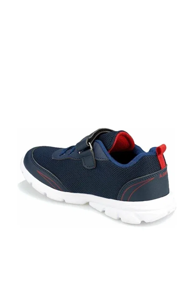 Детские кроссовки для мальчиков с принтом Kinetix, Navy Blue Red — фото 2