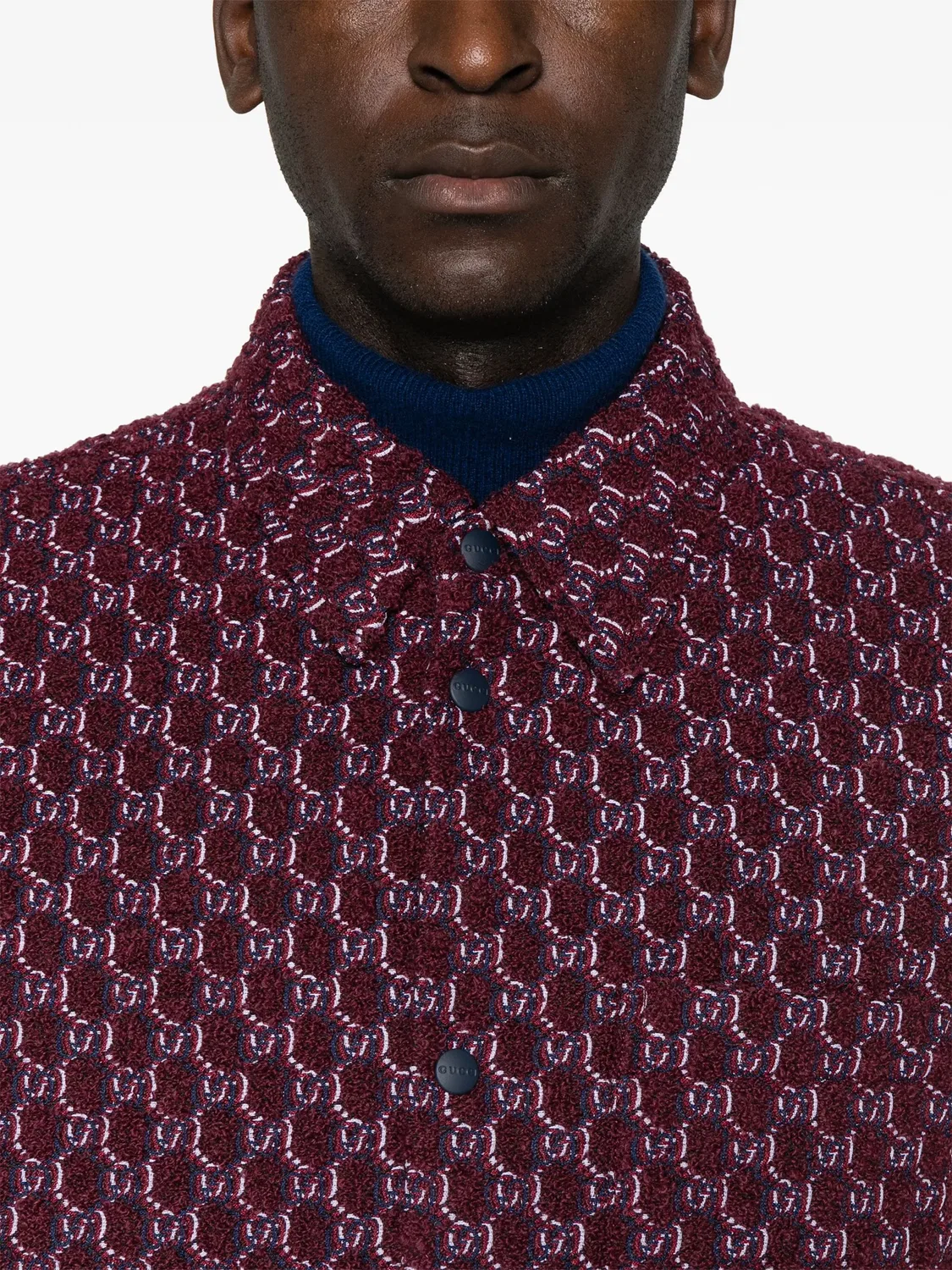Рубашка-куртка GG-Supreme Бордового Цвета Gucci, бордовый — фото 2