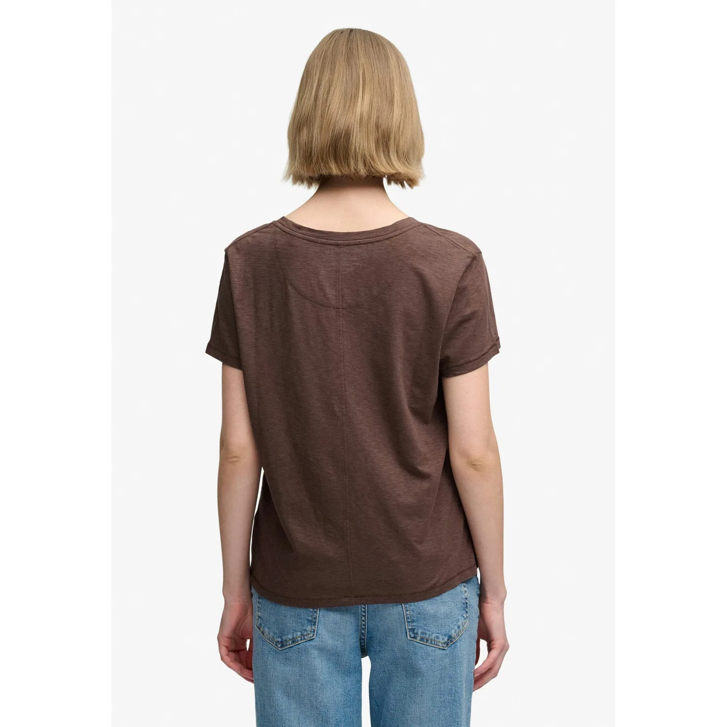 Женская футболка свободного кроя Superdry, Kobicha Brown — фото 3
