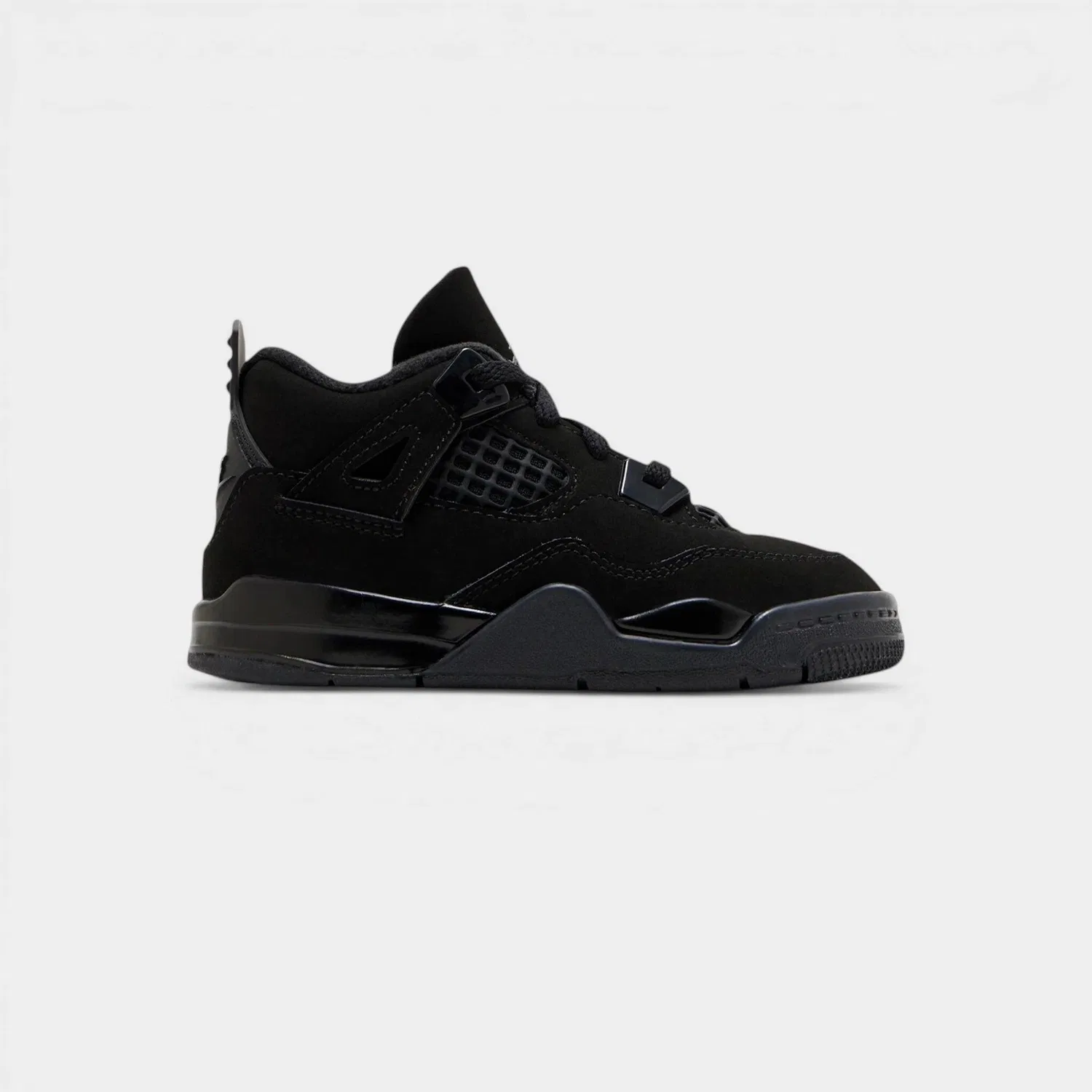 Детские кроссовки с принтом Jordan 4 Retro Black Cat (2025) (TD), Jordan, Schwarz