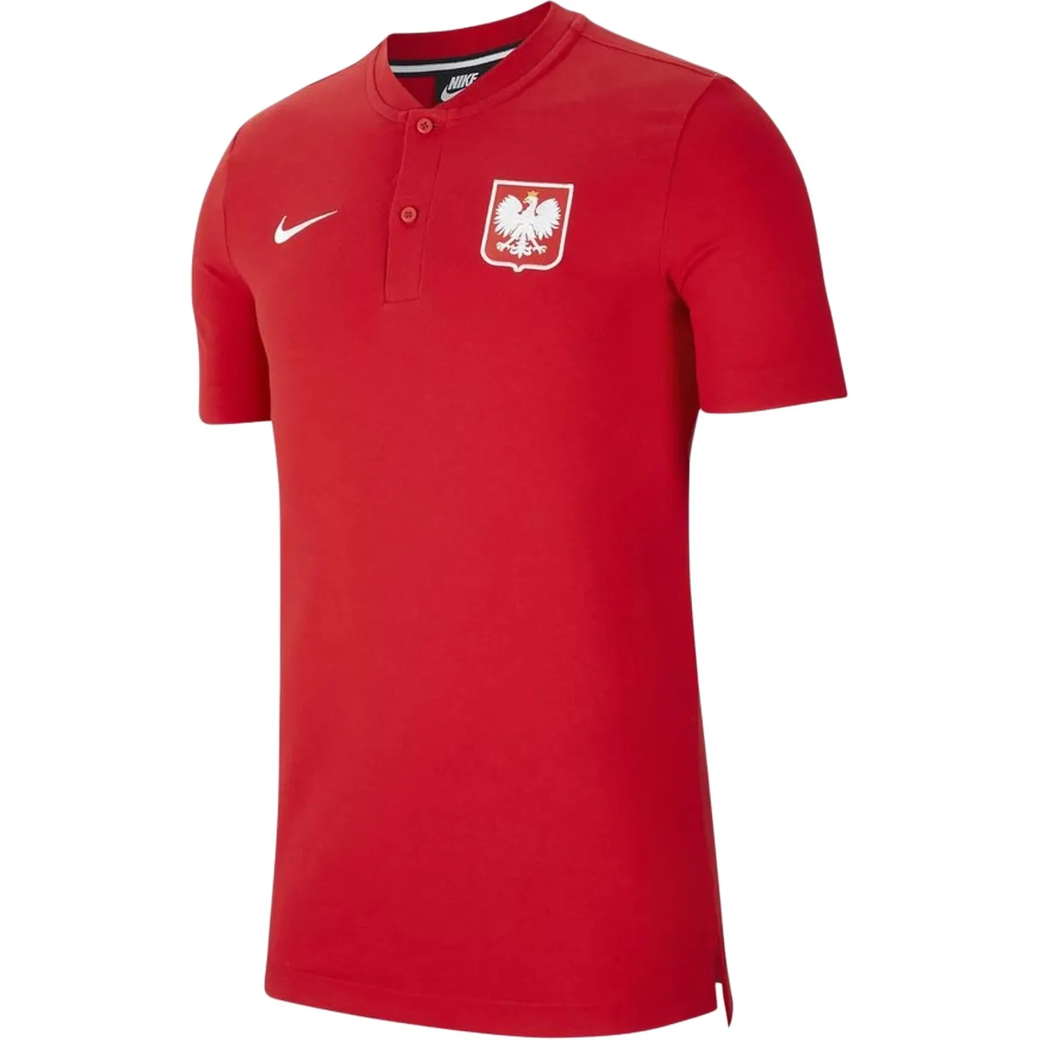 Мужское поло Nike V-образный вырез, Sports Red/White