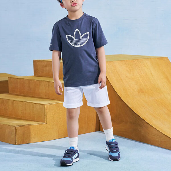 Детская футболка Adidas Originals, темно-синий — фото 3