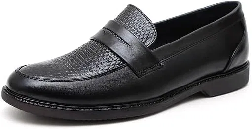 Мокасины кожаные Classic Moccasin Formal Shoes, Black Aramish