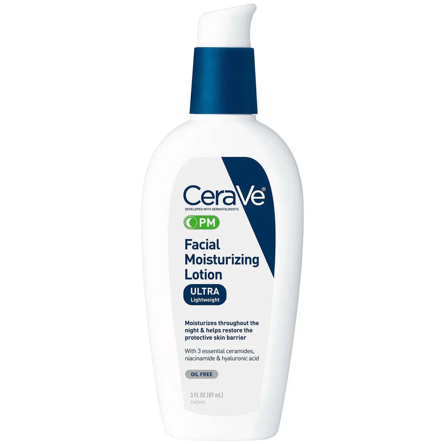 Ночной увлажняющий лосьон для лица с керамидами CeraVe, 89 мл