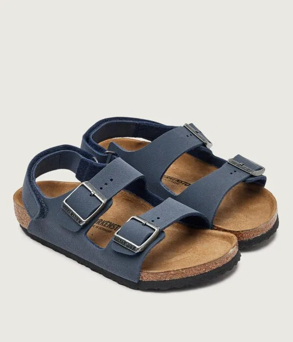 Детские сандалии для девочек Milano Birkenstock, Blu Marino — фото 4