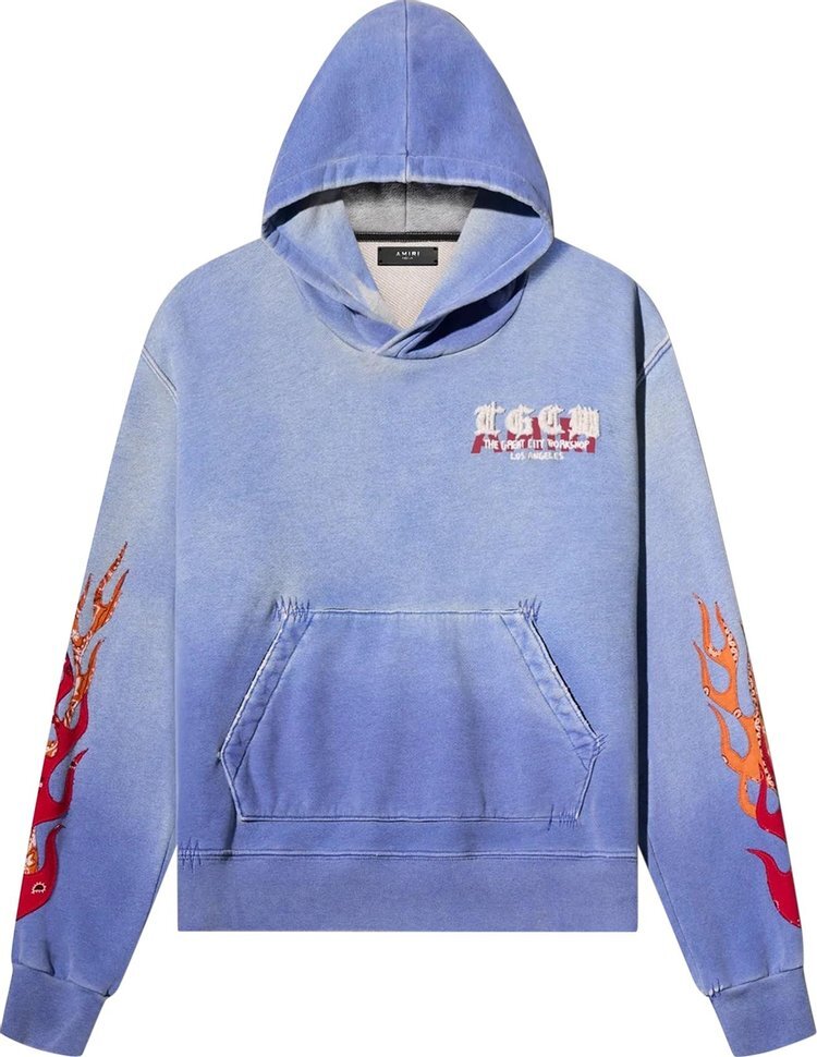 

Худи Amiri T.G.C.W. Flames Hoodie 'Blue', синий