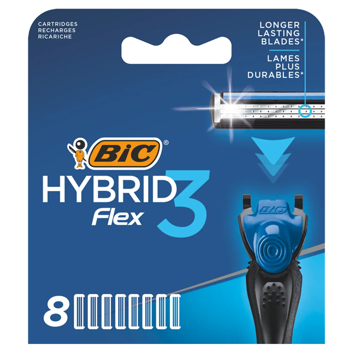 

Bic Hybrid3 Flex картриджи для бритвы, 8 шт./1 упаковка