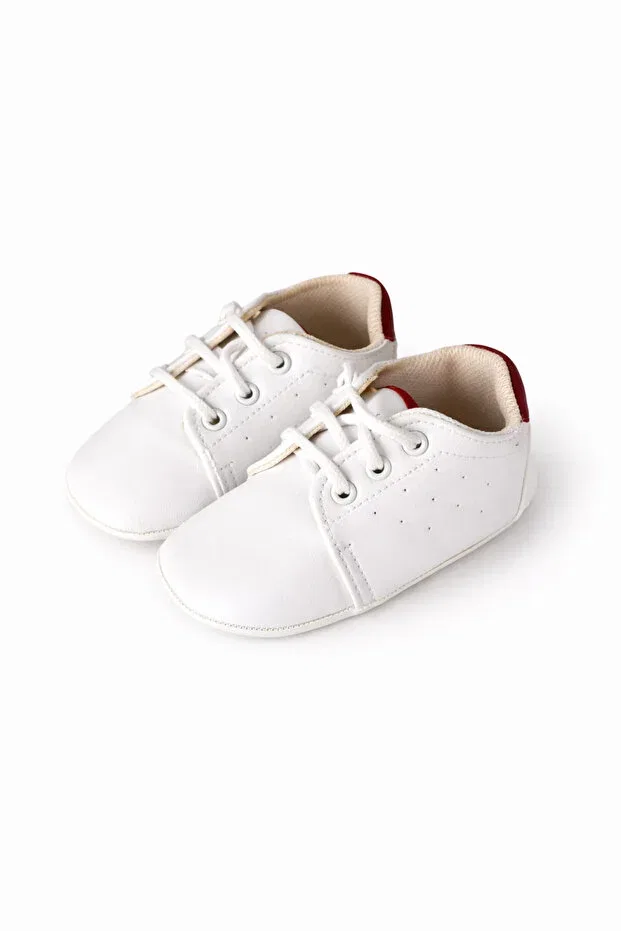 Детские классические туфли на шнуровке Jaju Baby, White