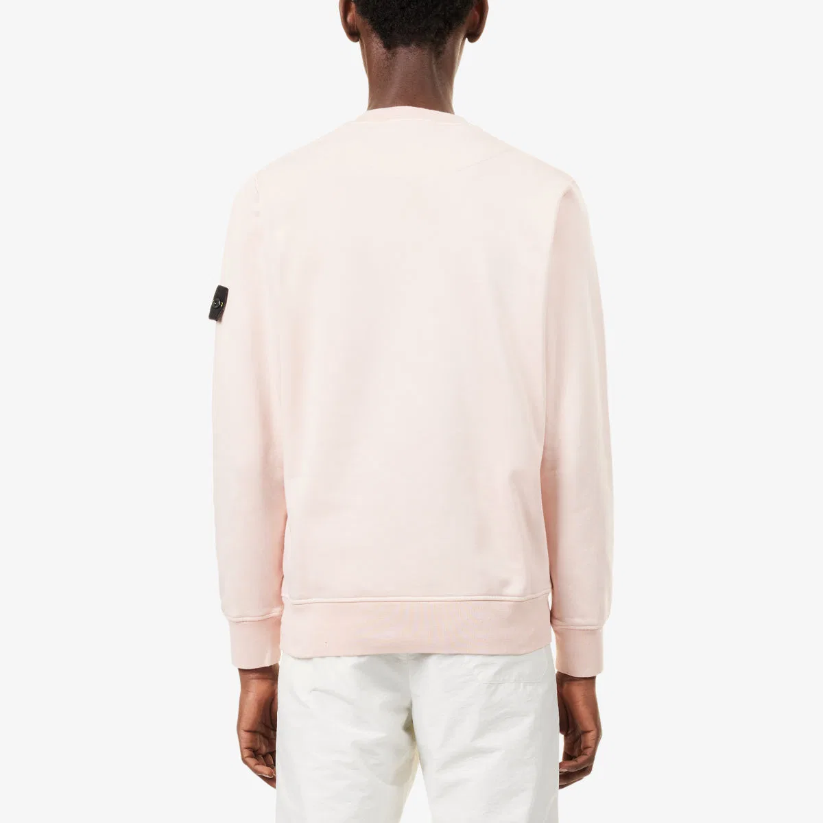 Хлопковая толстовка с круглым вырезом и нашивкой с логотипом Stone Island — фото 4