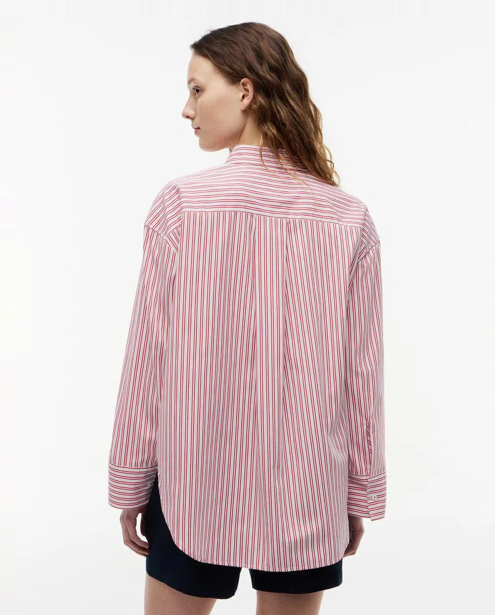 Женская рубашка, Silueta Ancha, Tommy Hilfiger, красный — фото 4