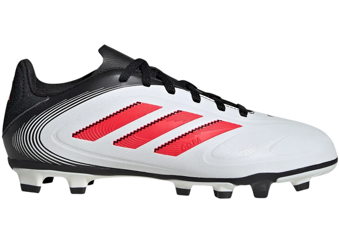 Детские бутсы Adidas Copa Pure 3 Club FG/MG, Cloud White Lucid Red Core Black