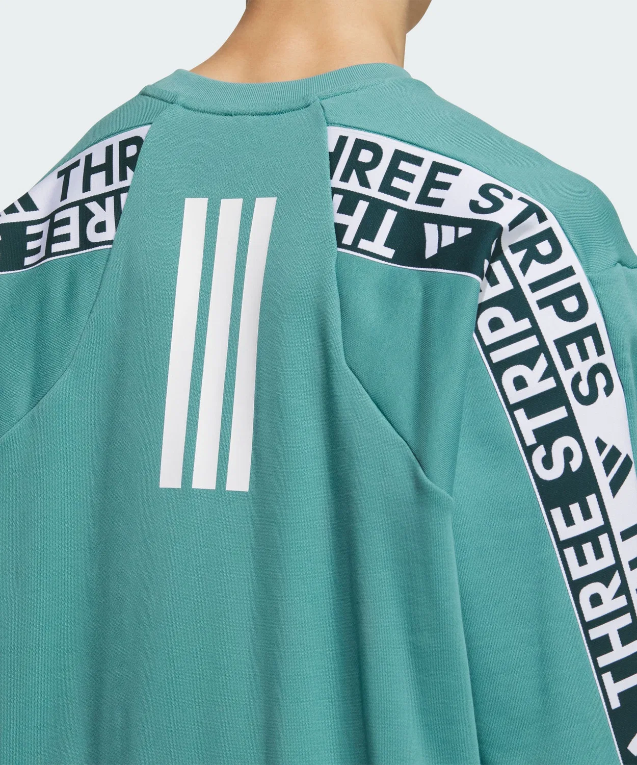 Мужской свитшот с длинным рукавомиз плотного футера Adidas, Blue — фото 4