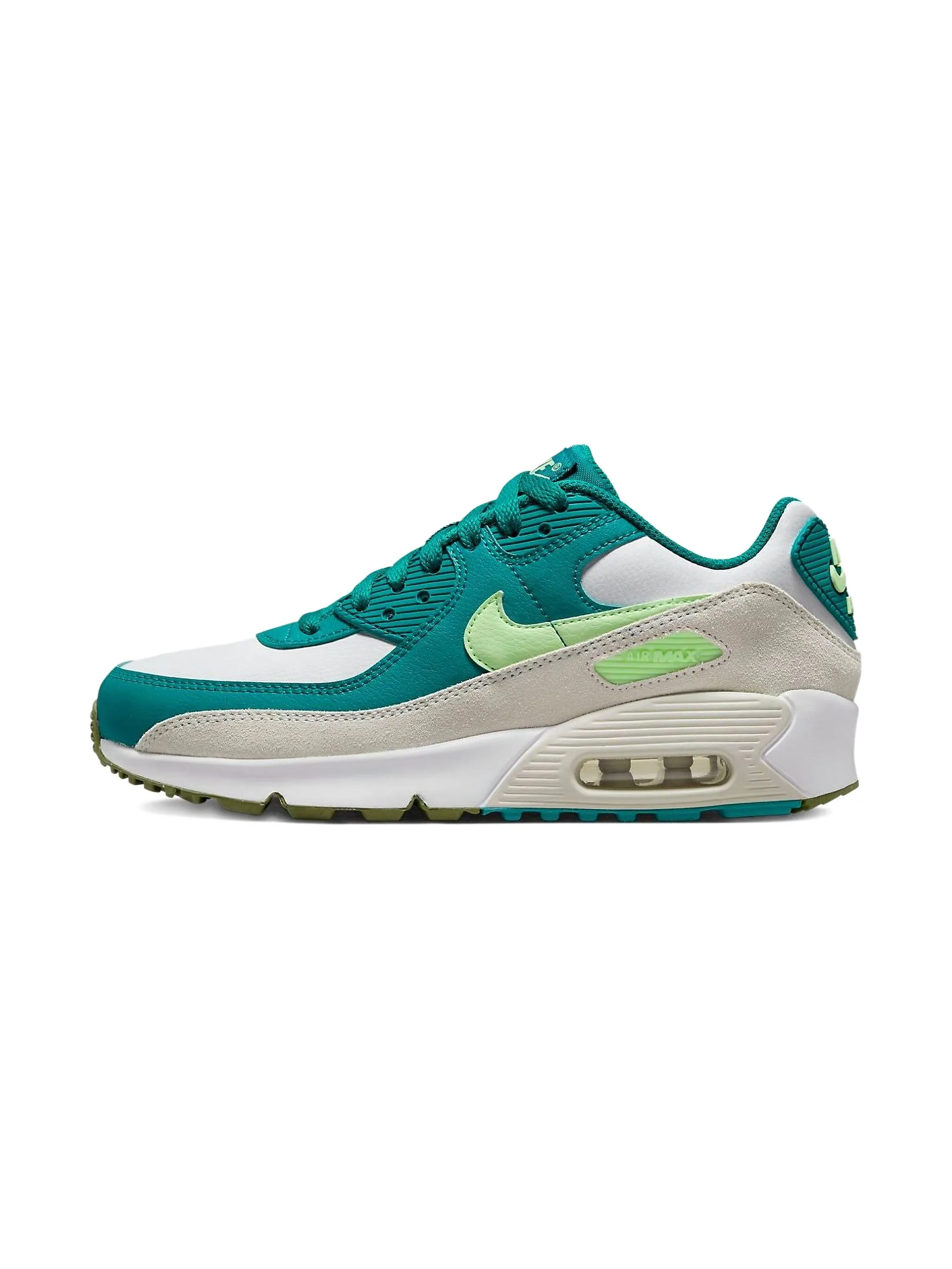 

Кроссовки Air Max 90 LTR Bright Spruce/Barely Volt Nike Kids, белый
