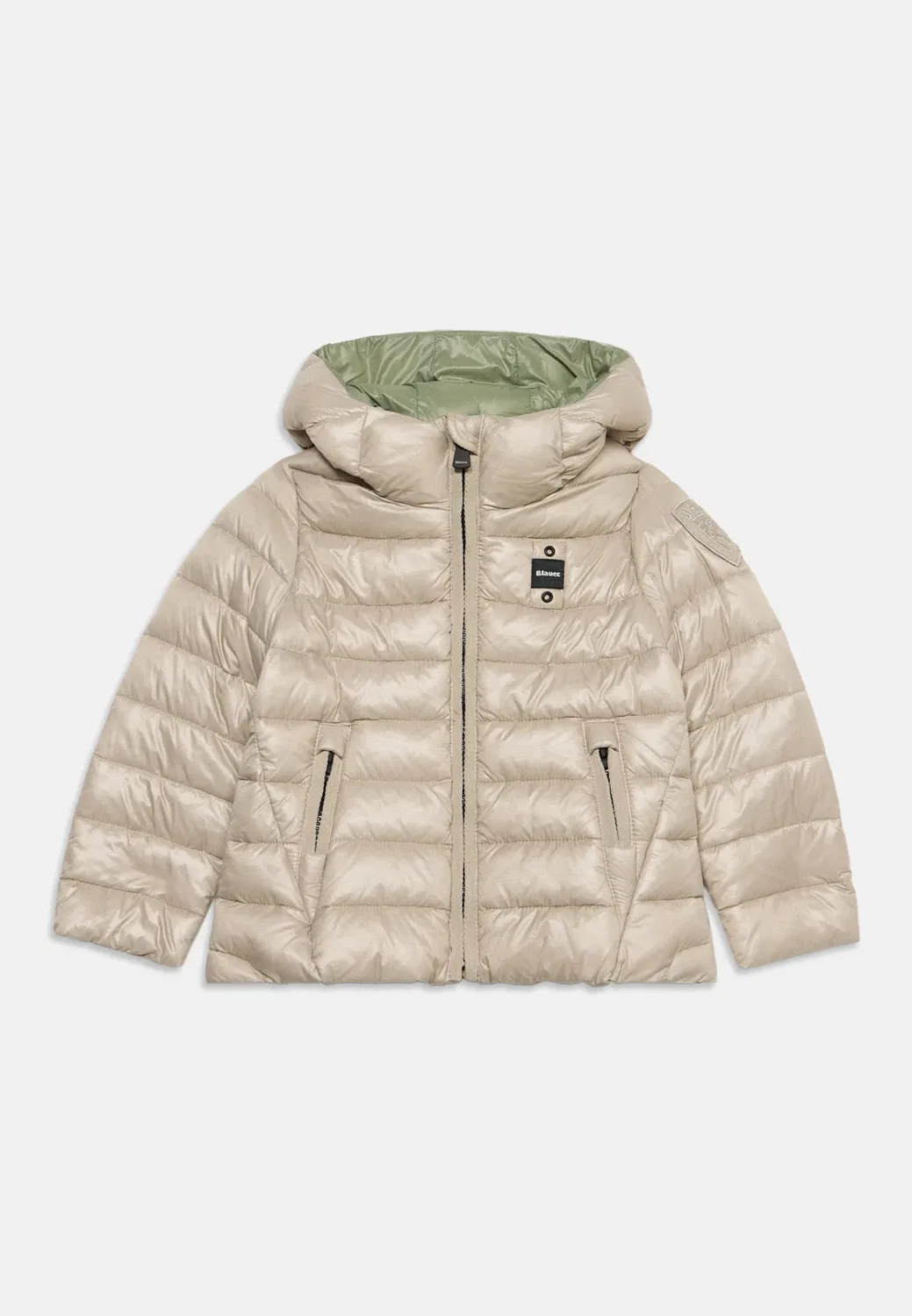 Детская зимняя куртка Caroll унисекс Blauer, Mist Grey/Green Oil