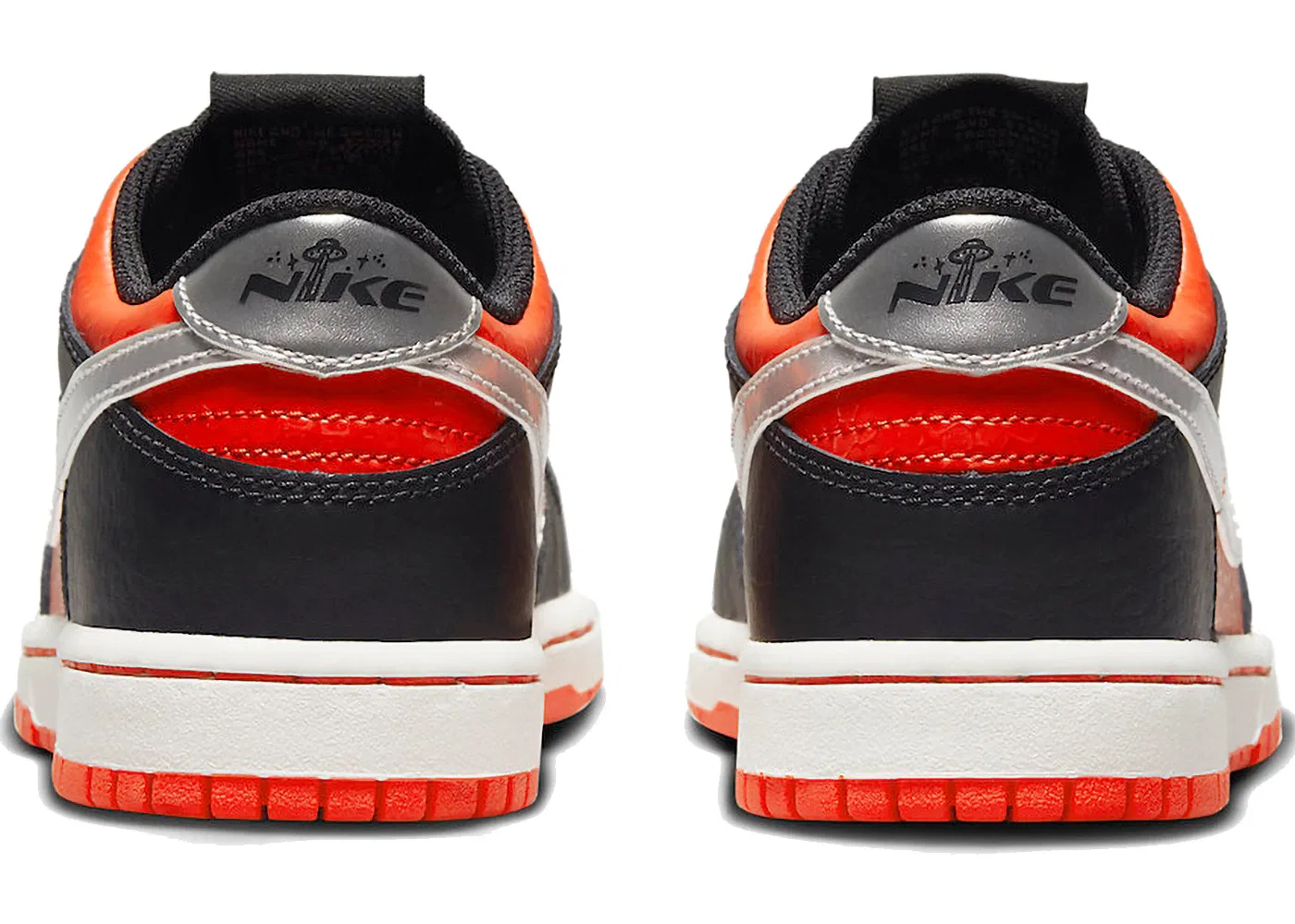 Детские кроссовки Lifestyle Nike Dunk Low SE, Black/Picante Red/Summit White/Metallic Silver — фото 2