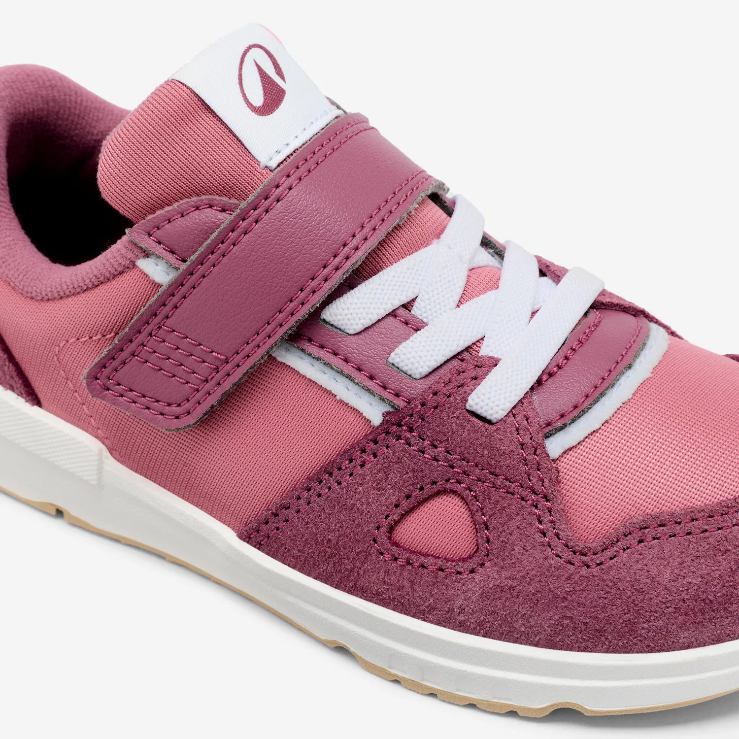 Детские ботинки для девочек с широким носком Stepper Leather Decathlon, Altviolett Altrosa — фото 3