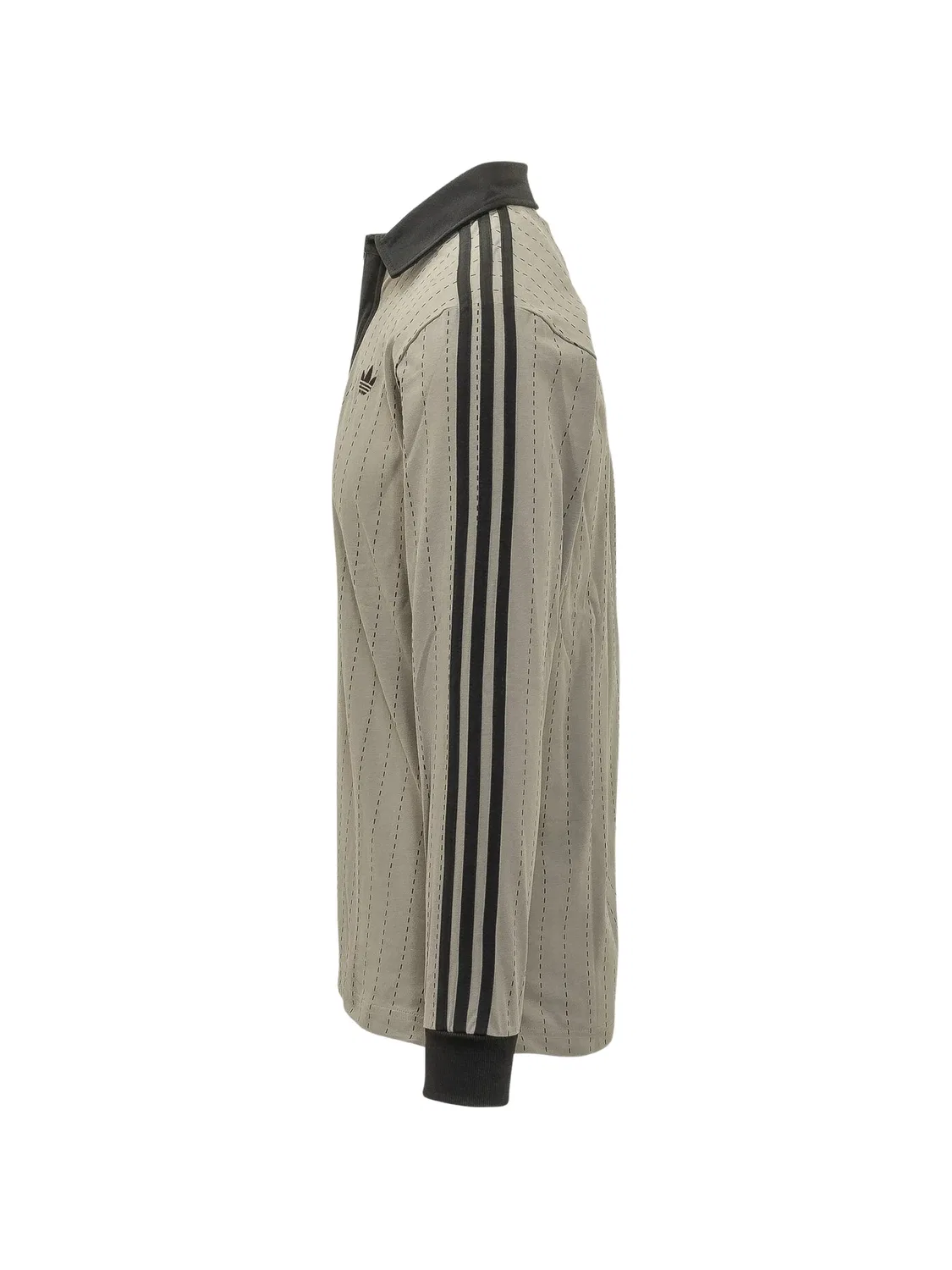 Поло с длинными рукавами в тонкую полоску Adidas, нейтральные — фото 2