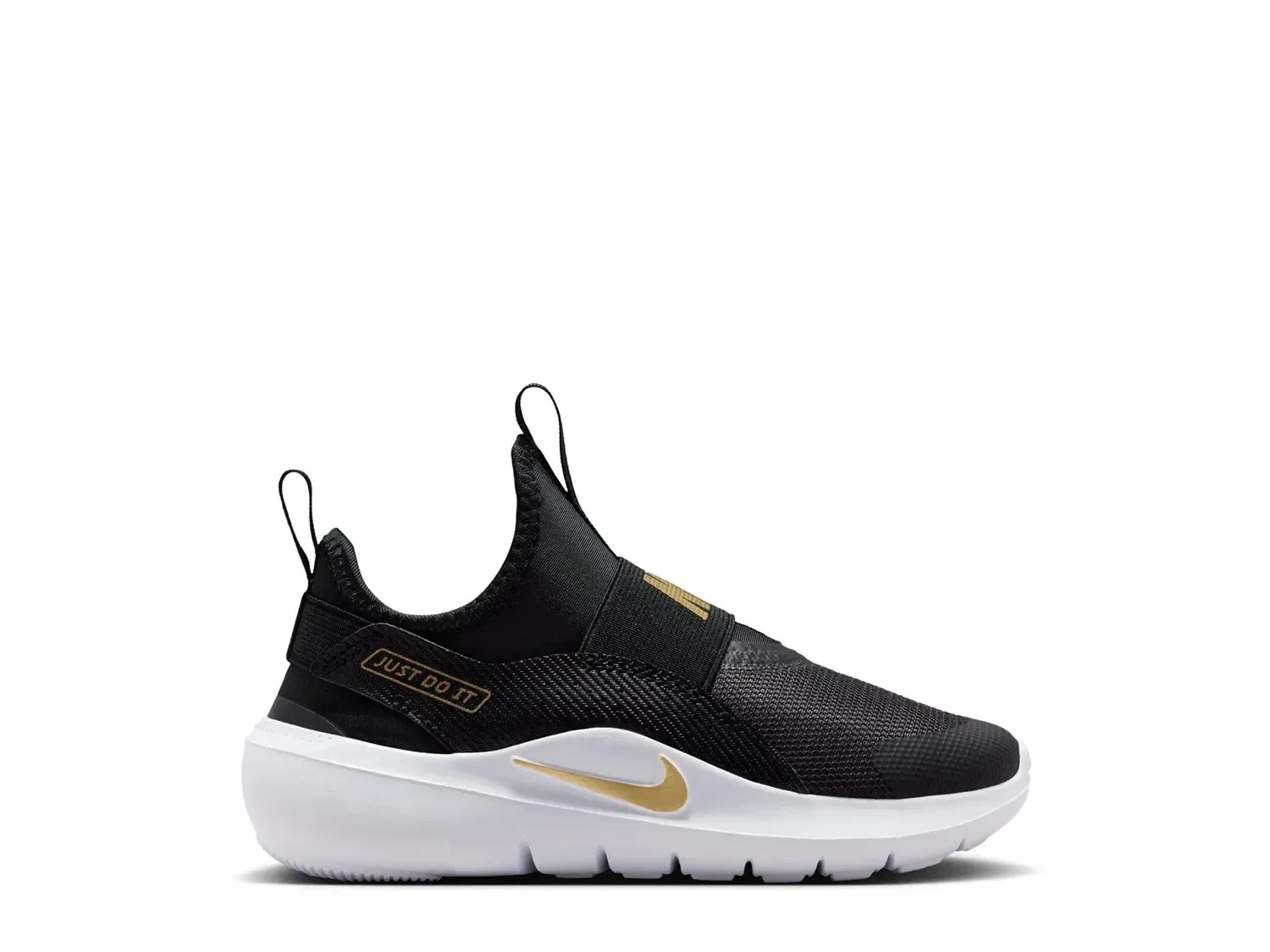 Кроссовки с эластичными ремешками Flex Runner 4 Nike, черно-золотой