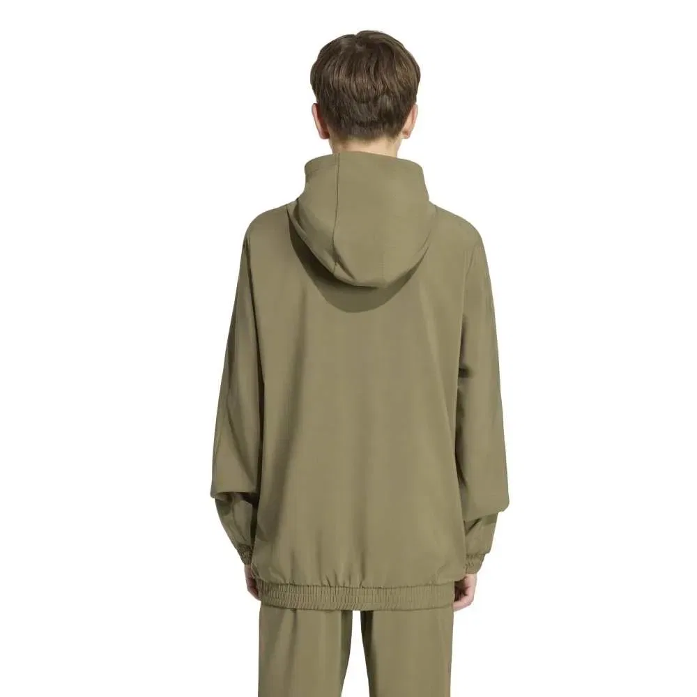 Детская куртка-трексьют с капюшоном Tech Apparel Adidas, Green — фото 2